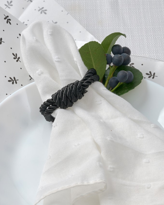 חבק קשר חובל - שחור