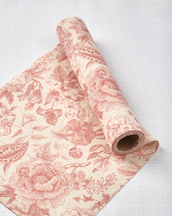 רנר הדפס אנגלי - ורוד