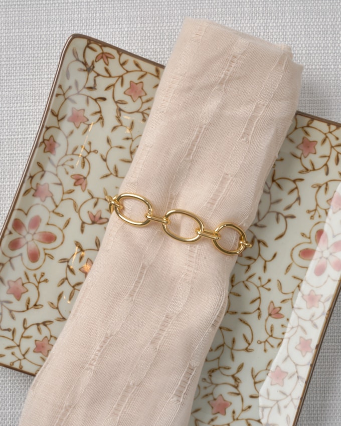 חבק טבעת אלומיניום אליפסה - זהב