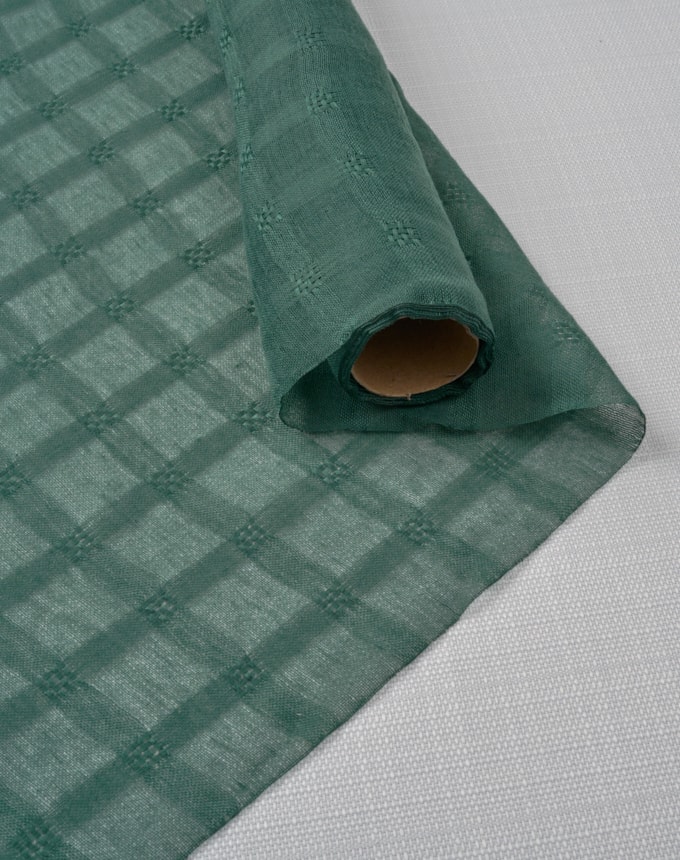 רנר ריבועים קטנים - ירוק בקבוק