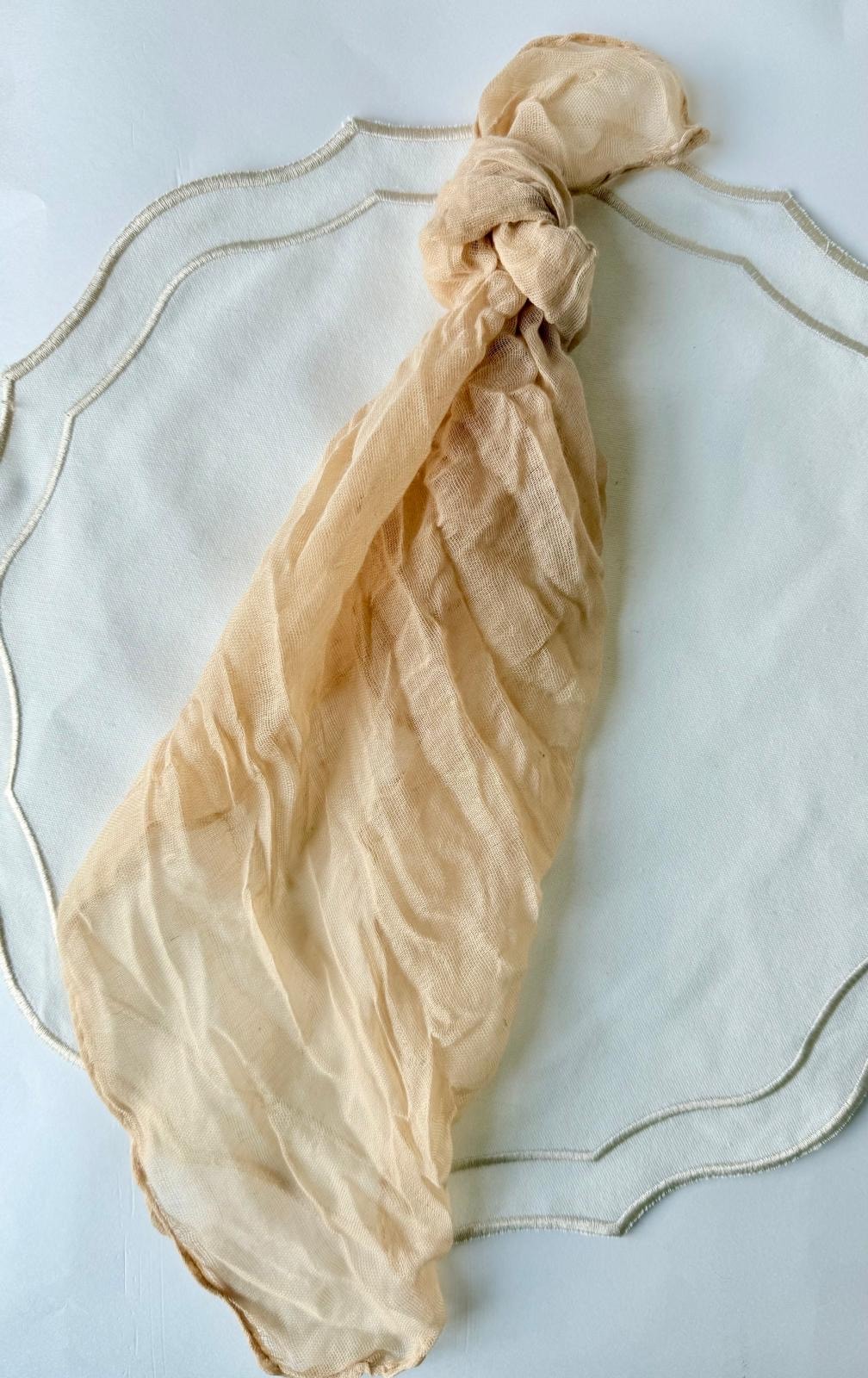 מפית כותנה מגולגלת - קמל